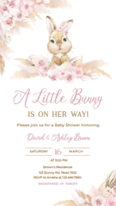 609 Boho Bunny Baby Shower Invitation Mobile: 609 Boho Bunny Baby Shower Mega Bundle
