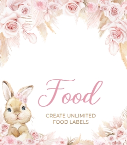 609 Boho Bunny Baby Shower Food Label: 609 Boho Bunny Baby Shower Mega Bundle