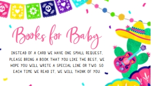 738 Little Señorita Baby Shower Books for Baby: 738 Little Señorita Baby Shower Invitation Set