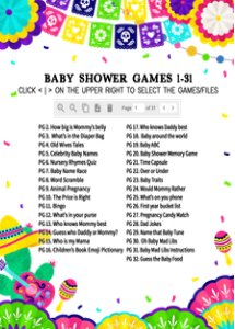 738 Little Senorita Baby Shower Games design preview