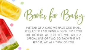 783 Popsicle Baby Shower Books for Baby: 783 Popsicle Baby Shower Invitation Set