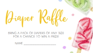 783 Popsicle Baby Shower Diaper Raffle: 783 Popsicle Baby Shower Invitation Set