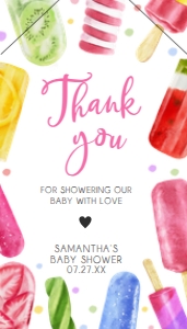 783 Popsicle Baby Shower Favor Tag with Line: 783 Popsicle Baby Shower Mega Bundle