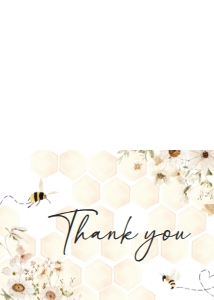 790 Honey Baby Shower Thank you Card: 790 Honey Baby Shower Invitation Set