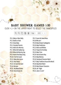 790 Honey Baby Shower Games Bundle 2: 790 Honey Baby Shower Games