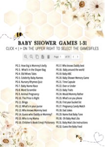 790 Honey Baby Shower Games design preview