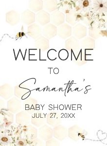 790 Honey Baby Shower Welcome Sign design preview
