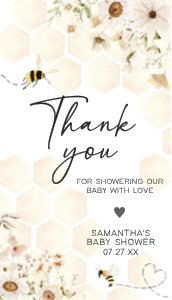 790 Honey Baby Shower Favor Tag design preview