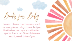 794 Girl Here Comes the Sun Baby Shower Books for Baby: 794 Girl Here Comes the Sun Baby Shower Invitation Set