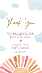 794 Girl Here Comes the Sun Baby Shower Favor Tag: 794 Girl Here Comes the Sun Baby Shower Favor Tag