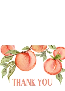 796 Peach Baby Shower Thank You Card: 796 Peach Baby Shower Invitation Set