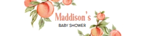796 Peach Baby Shower Bottle Label: 796 Peach Baby Shower Bottle Label