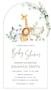 282 Safari Baby Shower Invitation Mobile: 282 Safari Baby Shower Mega Bundle