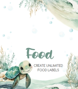 712 Sea Turtle Baby Shower Food Label: 712 Sea Turtle Baby Shower Mega Bundle