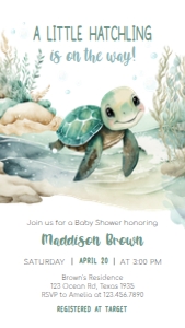 712 Sea Turtle Baby Shower Invitation Mobile: 712 Sea Turtle Baby Shower Mega Bundle