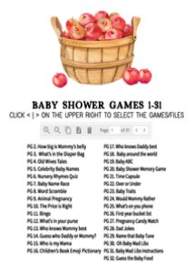 846 Apple Baby Shower Games design preview