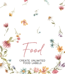 630 Wildflower Baby Shower Food Label: 630 Wildflower Baby Shower Mega Bundle