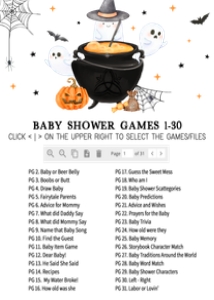 909 Orange Baby is Brewing Baby Shower Games Bundle 2: 909 Orange Baby is Brewing Baby Shower Games