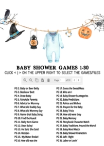 918 Boy A Little Boo Baby Shower Games Bundle 2: 918 Boy A Little Boo Baby Shower Games