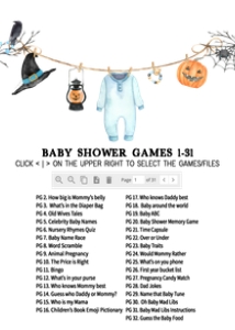 918 Boy A Little Boo Baby Shower Games Bundle 1: 918 Boy A Little Boo Baby Shower Games