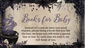 946 A Baby is Brewing Gothic Halloween Baby Shower Books for Baby: 946 A Baby is Brewing Gothic Halloween Baby Shower Invitation Set