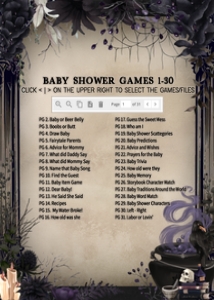 946 A Baby is Brewing Gothic Halloween Baby Shower Games Bundle 2: 946 A Baby is Brewing Gothic Halloween Baby Shower Games