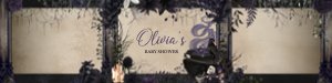 946 A Baby is Brewing Gothic Halloween Baby Shower Bottle Label design preview