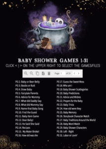 953 Gold Gothic A Baby is Brewing Baby Shower Games Bundle 2: 953 Gold Gothic A Baby is Brewing Baby Shower Games