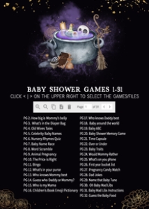 953 Gold Gothic A Baby is Brewing Baby Shower Games Bundle 1: 953 Gold Gothic A Baby is Brewing Baby Shower Games