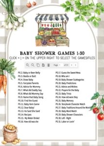 957 Farmers Market Baby Shower Games Bundle 2: 957 Farmers Market Baby Shower Games