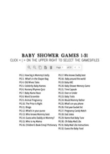 957 Farmers Market Baby Shower Games design preview