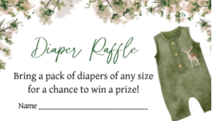 964 Duck Hunting Baby Shower Diaper Raffle: 964 Duck Hunting Baby Shower Invitation Set