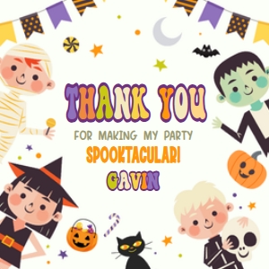 19BD Halloween Costume Party Birthday Squared Favor Tags B: 19BD Halloween Costume Party Birthday Favor Tags