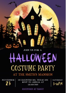 9SE Halloween Costume Party Invitation A design preview