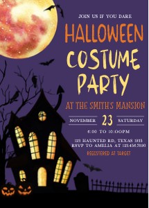 9SE Halloween Costume Party Invitation C design preview