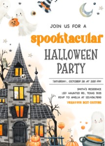 11SE Spooktacular Halloween Party Invitation A design preview