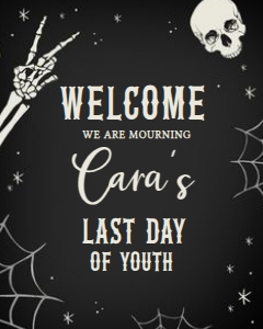 23BD RIP Twenties Birthday Party Welcome Sign 16x20 A: 23BD RIP Twenties Birthday Party Welcome Sign