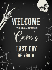 23BD RIP Twenties Birthday Party Welcome Sign 18x24 A: 23BD RIP Twenties Birthday Party Welcome Sign