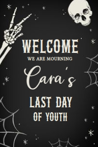 23BD RIP Twenties Birthday Party Welcome Sign 20x30 A: 23BD RIP Twenties Birthday Party Welcome Sign