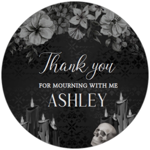23BD RIP Twenties Birthday Party Round Favor Tags B: 23BD RIP Twenties Birthday Party Favor Tags B