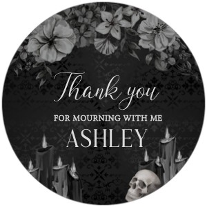 23BD RIP Twenties Birthday Party Favor Tags B design preview