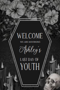 23BD RIP Twenties Birthday Party Welcome Sign 20x30 B: 23BD RIP Twenties Birthday Party Welcome Sign