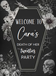 23BD RIP Twenties Birthday Party Welcome Sign 11x15 C: 23BD RIP Twenties Birthday Party Welcome Sign