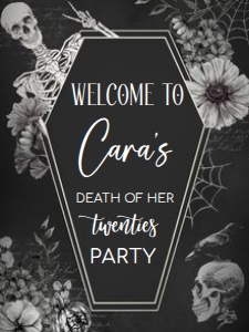 23BD RIP Twenties Birthday Party Welcome Sign 18x24 C: 23BD RIP Twenties Birthday Party Welcome Sign