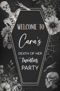23BD RIP Twenties Birthday Party Welcome Sign 24x36 C: 23BD RIP Twenties Birthday Party Welcome Sign