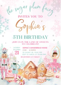 24BD Nutcracker Birthday Invitation design preview
