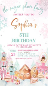 24BD Nutcracker Birthday Invitation Mobile: 24BD Nutcracker Birthday Invitation