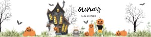 967 A Little Boo Haunted House Baby Shower Bottle Label design preview
