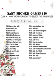 969 Santa Baby Baby Shower Games Bundle 2: 969 Santa Baby Baby Shower Games