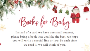 970 Santa Baby Clothes Baby Shower Books for Baby: 970 Santa Baby Clothes Baby Shower Invitation Set